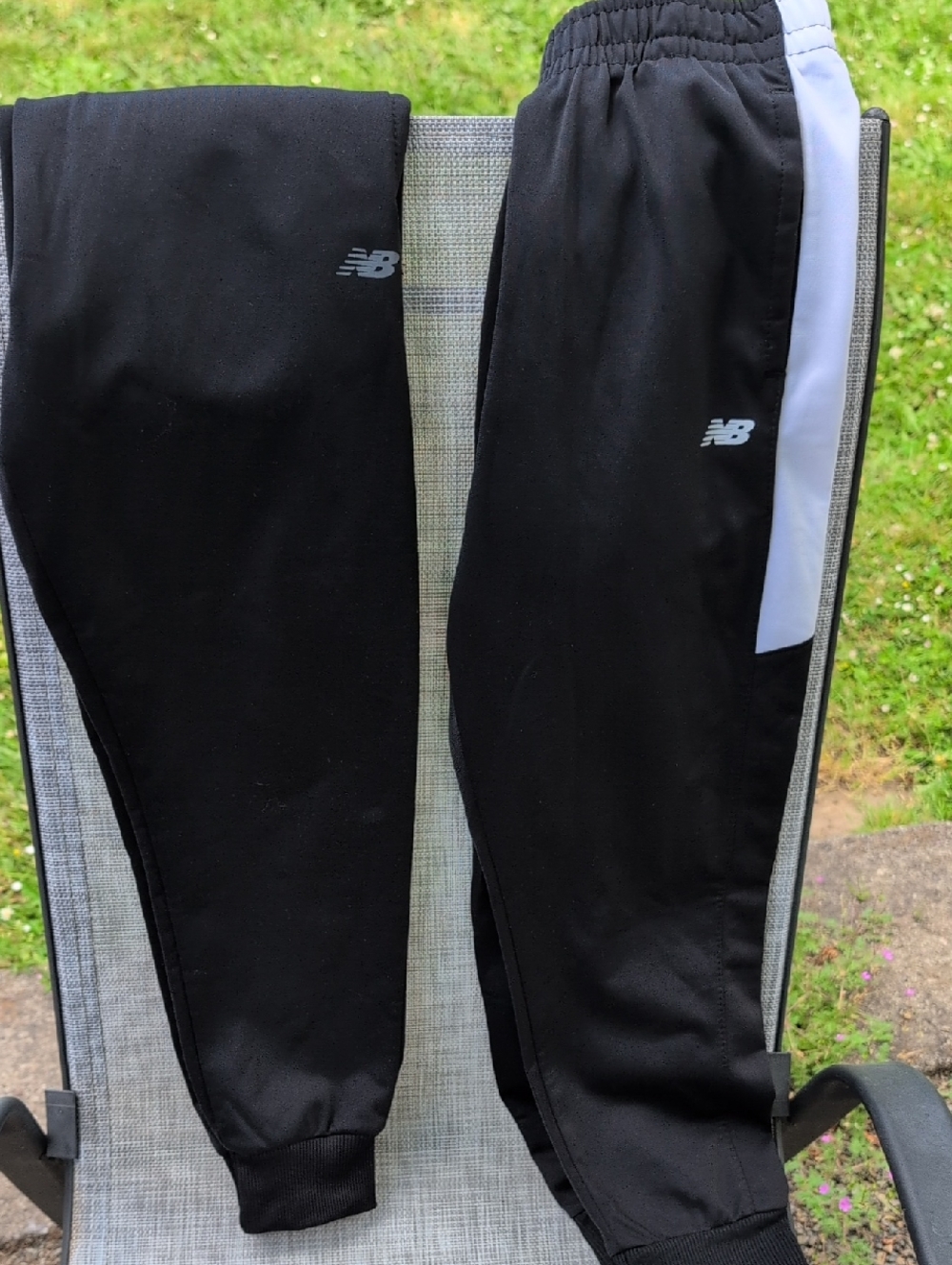 PAIR Of New Balance Kids Black and White Joggers